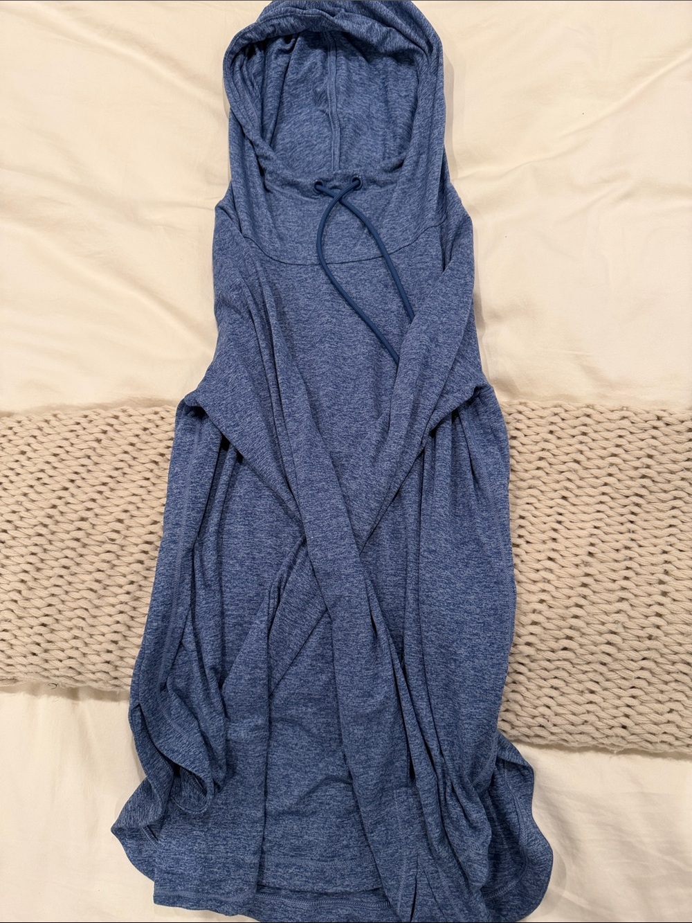 Athleta Heathered Blue Pullover